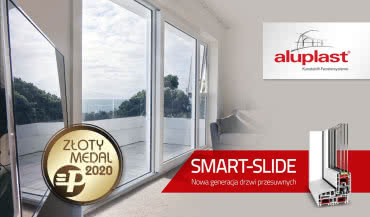 Złoty medal dla przesuwnych drzwi tarasowych Aluplast SMART-SLIDE